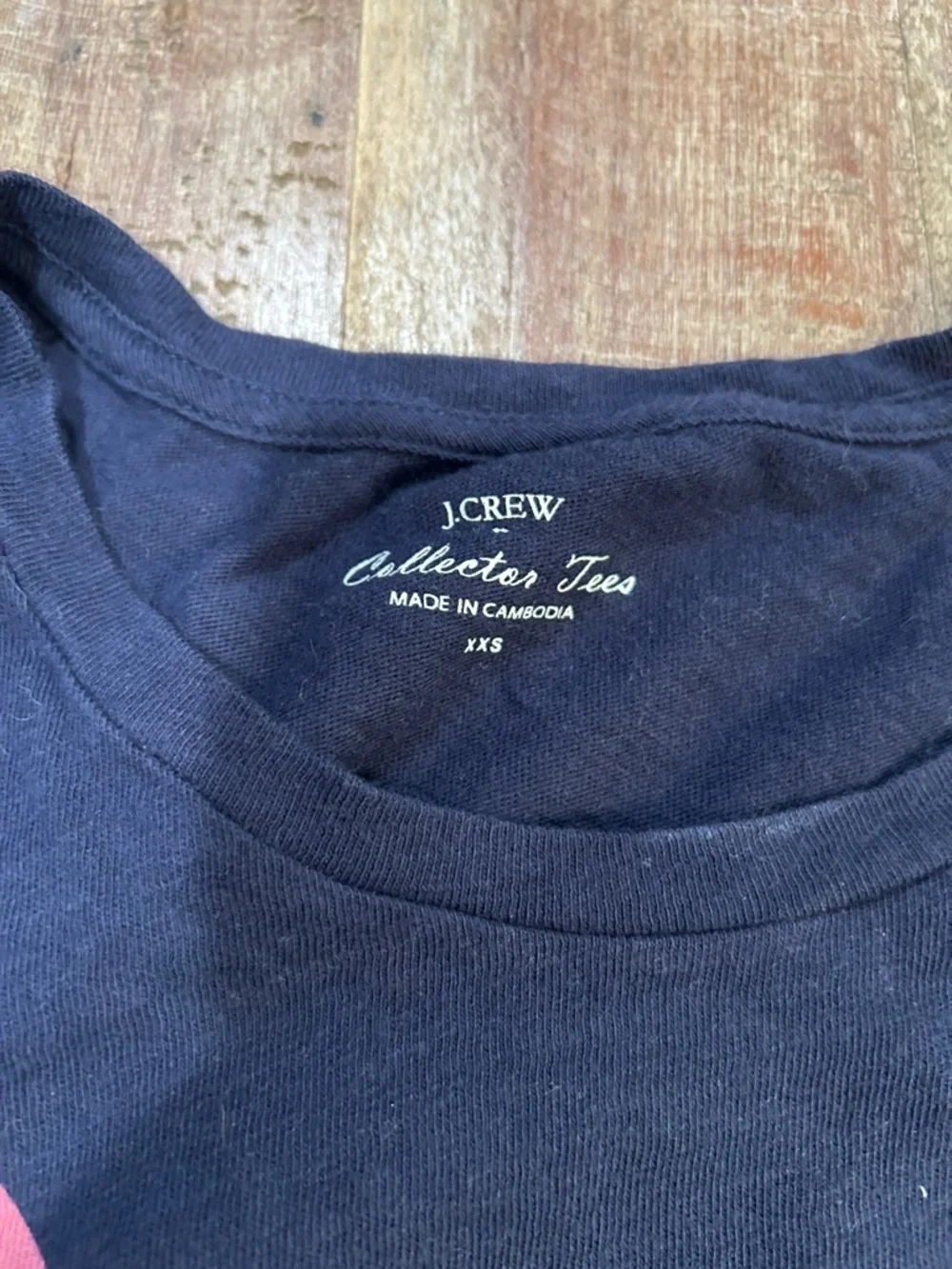 J. Crew Vintage Indigo Wave Cotton Collector Tee - Picture 3 of 5
